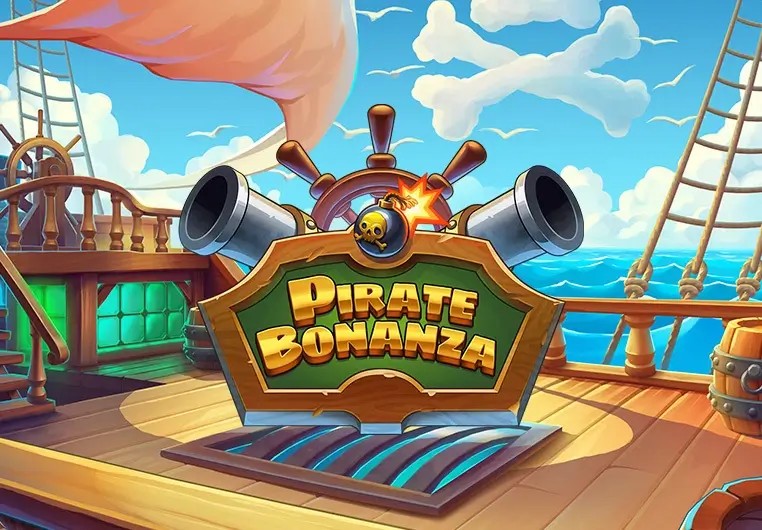 Official Slots logo: Pirate Bonanza Slot by Backseat Gaming at Betlive Casino