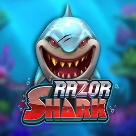 Razor Shark online game logo by Push Gaming on betlivecasino.gr